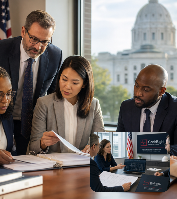 SLED procurement team and CaddSight government-ready CAD documentation